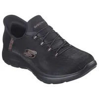 SKECHERS Summits Black Mesh / Black / Rose Gold Trim 37