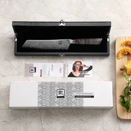 Zayiko Professional Series Damast Chefmesser 20 cm Klinge I Ahornholzgriff