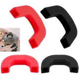 4 Stück Silikon Topflappen für Die Küche - Silikongriffe für Töpfe - Topfgriff Hitzeschutz - Langlebige rutschfeste Griffe - Hitzebeständiges Silikongriffe, für Bratpfannen, Grillplatten, Suppentöpfe