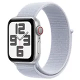 Apple Watch SE 2024 GPS + Cellular 40 mm Aluminiumgehäuse silber, Sport Loop Blaue Wolke