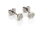 boccia jewelry Ohrstecker satin-mattiert 0541-01