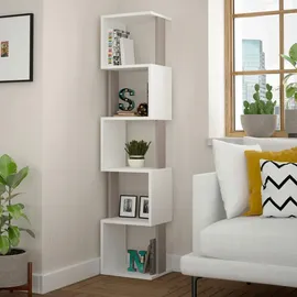Livetastic Bücherregal Piri 35 x 30 x 161 cm Mokka/Weiß