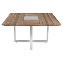 Zebra Technologies Quadux Gartentisch 140 x 140 x 75 cm natur