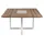 Zebra Technologies Quadux Gartentisch 140 x 140 x 75 cm natur