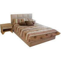 Westfalia Schlafkomfort Polsterbett, beige, B:152cm L:210cm, Bezug Bett: Microfaser