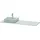 Duravit XSquare Konsole XS060HL3939 160x55cm, mit 1 Ausschnitt links, Nordic Weiß Seidenmatt