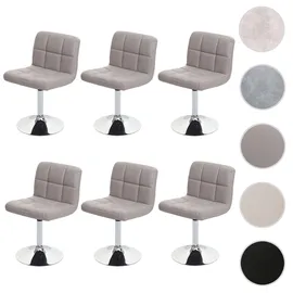 MCW Esszimmerstuhl Cadiz Kunstleder taupe-grau 6er Set