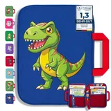 GRINSEZWERGE Tasche für TipToi im T-Rex Design I Aufbewahrung für TipToi Stift, Bücher & Zubehör I Kinder Tablet Tasche I Tragetasche für Edurino Figuren