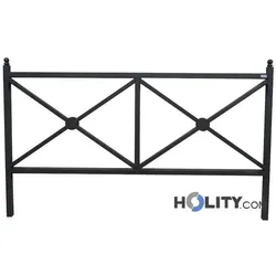 Absperrung zur Verkehrssicherheit, gekreuzte Stangen h10993