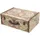 HMF Vintage Koffer aus Holz 44 x 32 x 16 cm 16-tlg. bunt