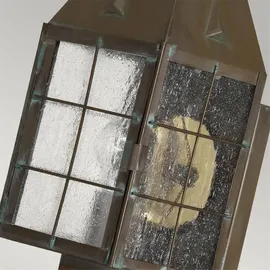 quintiesse Außenwandleuchte Glas, Metall 34,2 cm IP44 gold
