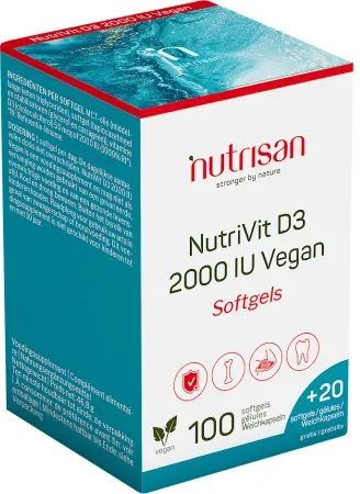 Nutrisan NutriVit D3 2000IE Vegan 100 + 20 Kapseln