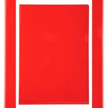 Exacompta 10x Pack 10 Aktensichthüllen glattem festem PVC 130μ A4 Rot