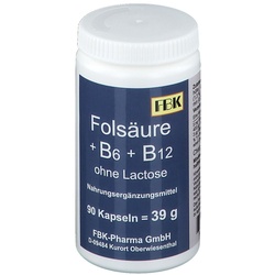 Folsäure + Vitamin B6 + Vitamin B12 ohne Lactose