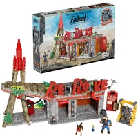 Mattel Fallout Red Rocket Bauspielzeug-Set mit 2 Figuren (824 Teile)