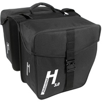 Haberland Unisex – Erwachsene Basic M 3.0 Doppeltasche, Schwarz, 33 x 16 x 36 cm