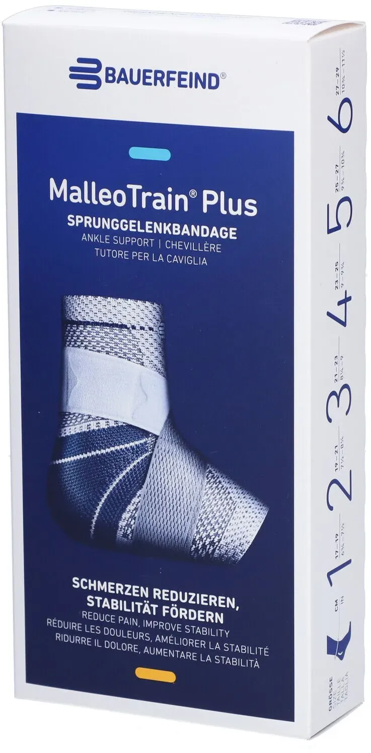 Bauerfeind® Malleotrain® Plus Aktivbandage Gr. 3 rechts Titanium