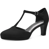 Marco Tozzi Damen Pumps mit Riemen Vegan Elegant, Schwarz (Black), 39 EU