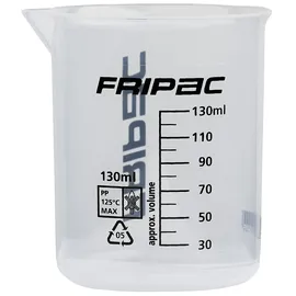 FRIPAC-MEDIS Messbecher mit Messskala von 30-130 ml, zum Abmessen von Flüssigkeiten/Feststoffen, transparent