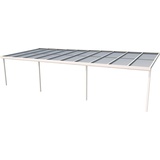 Gutta Terrassendach Premium 1014 x 406 cm weiß/polycarbonat bronce