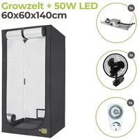 Growzelt 60x60x140cm | 50 Watt LED