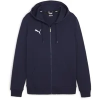 Puma teamGOAL Casuals Kapuzenjacke Herren 06 navy/white M