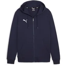 Puma teamGOAL Casuals Kapuzenjacke Herren 06 navy/white M