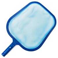 Cysincos Schwimmbad Netz PoolReinigung Kescher Schwimmbad Blatt Skimmer Netz Pool Reinigungsset mit Kescher-Aufsatz Oberflächenkescher blau