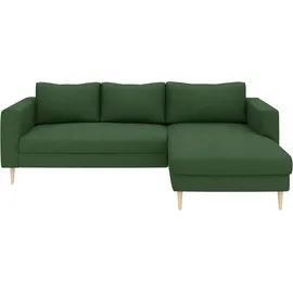 TRENDMANUFAKTUR Eckcouch Cord 2-Sitzer Grau