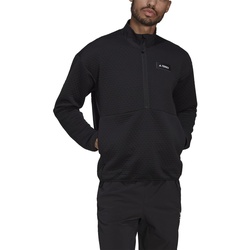 adidas Fleecepullover Terrex Utilitas Hike Half-Zip schwarz Herren