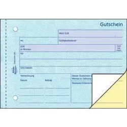 Gutscheinheft A6h 2x50bl ZWECKFORM 361