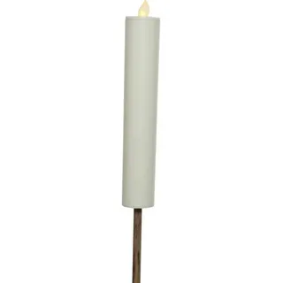 EDM Kaemingk Solar Stabkerze ø 4 x 90 cm weiß Weiß One Size