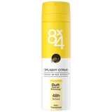 8x4 Splashy Citrus Deospray, Deodorant mit energetisch-frischem Zitrusduft, Sprühdeo mit zuverlässigem 48h Anti-Transpirant-Schutz (150 ml)