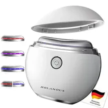 rolandus EMS Gua Sha,Rolandus® Gesichtsmassagegerät Gua Sha Elektrisch mit Vibration & Wärme Gesichtsformungswerkzeug mit Rot,Blau,Grün&Buntfarbigslicht Face Massager Für Gesicht Anti Falten Anti Aging