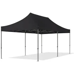 TOOLPORT  3x6m Stahl Faltpavillon, ohne Seitenteile, schwarz - (600063)