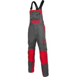 Kübler INNOVATIQ Latzhose anthrazit/mittelrot Größe 40