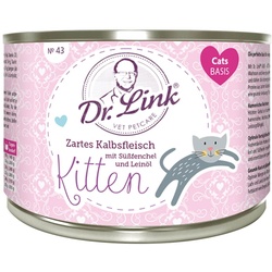 Dr. Link Kitten Zartes Kalbsfleisch Nassfutter für Kitten 200 g
