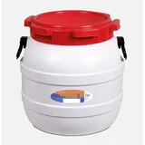 Basic Nature Weithalstonne rund, weiß, 41,5L