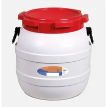 Basic Nature Weithalstonne rund, weiß, 41,5L