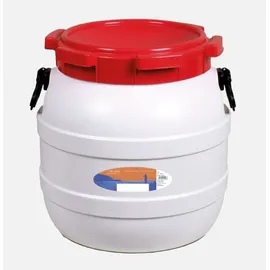 Basic Nature Weithalstonne rund, weiß, 41,5L