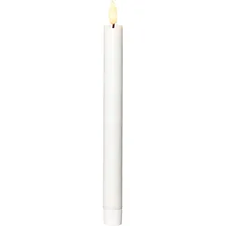 BEST SEASON Kerze Flamme 25x2,1cm ws 2St