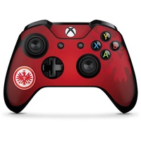 Skin kompatibel mit Microsoft Xbox One X Controller Folie Sticker Eintracht Frankfurt Offizielles Lizenzprodukt Wappen
