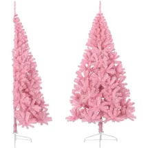 vidaXL Künstlicher Halb-Weihnachtsbaum Rosa 240 cm