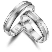 MARRYA Verlobungsring Silber Ringe Trauringe Eheringe Partnerringe silberfarben 48