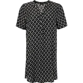 aniston plus Blusenkleid Schwarz/Weiß 48