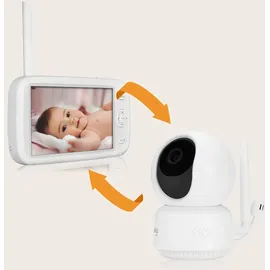 lionelo Lioonelo Babyphone Babyline 9.1 Full-HD-Kamera / 5-Zoll-Bildschirm, 360° drehbare Kamera mit Fernsteuerung