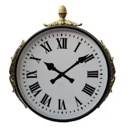 Einseitige Straßenuhr mit Verzierung h35203