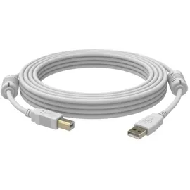 Vision USB-A auf USB-B 2 m Weiß