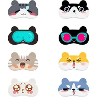 8 StüCke Schlafmaske Kinder Mädchen,Kinder Schlafmaske,20x10cm Niedlichen Tier Augenmaske Schlafmasken Set,Lustig Weiche Schlafmaskes Für Reise Pause