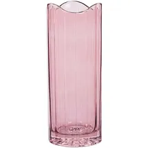 Beliani Blumenvase Glas rosa